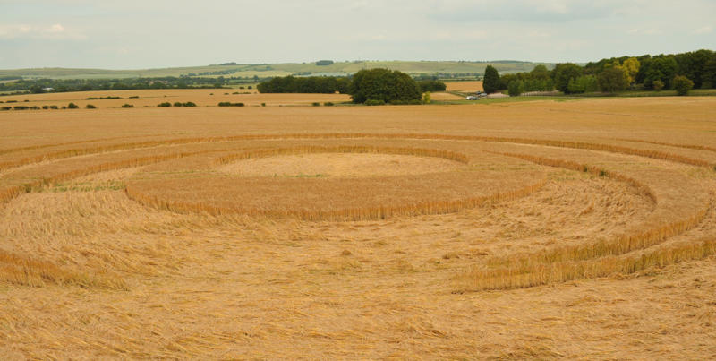 Barbury Castle (2), Wiltshire crop circle, aerial photo 28