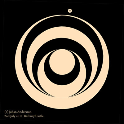 Barbury Castle (2), Wiltshire crop circle, aerial photo 25