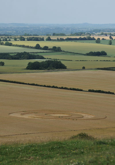 Barbury Castle (2), Wiltshire crop circle, aerial photo 38