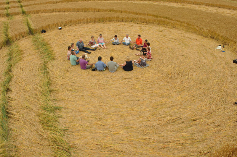 Barbury Castle (2), Wiltshire crop circle, aerial photo 29