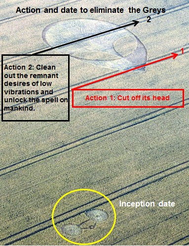 Charlbury Hill (2), Wiltshire crop circle, aerial photo 9