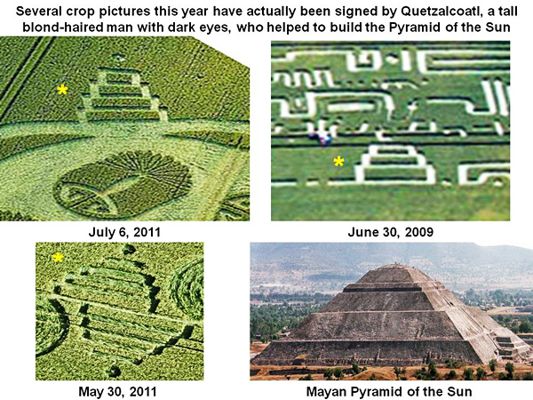 Charlbury Hill (2), Wiltshire crop circle, aerial photo 11
