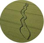 Charlbury Hill (2), Wiltshire crop circle, aerial photo 6