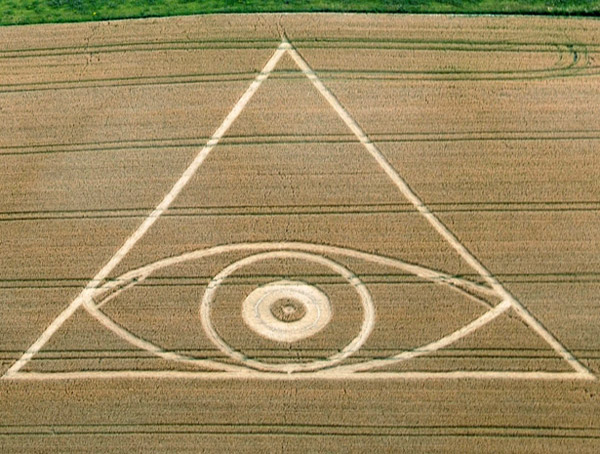 Chirton, Wiltshire crop circle, aerial photo 2