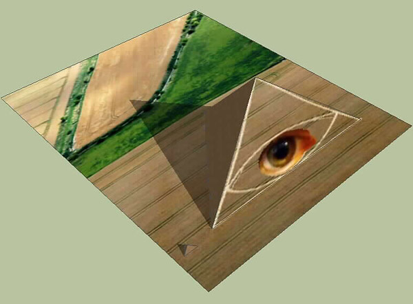Chirton, Wiltshire crop circle, aerial photo 3