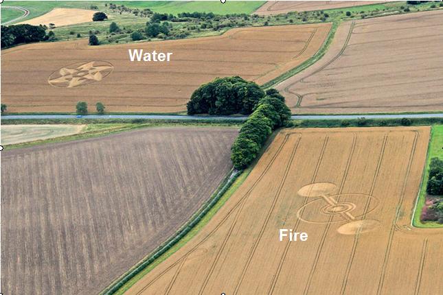 Cooks Plantation, Wiltshire crop circle, aerial photo 12