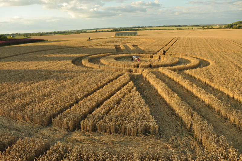 Cooks Plantation, Wiltshire crop circle, aerial photo 24