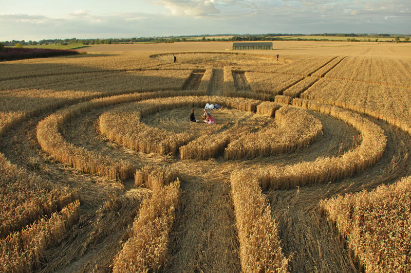 Cooks Plantation, Wiltshire crop circle, aerial photo 25