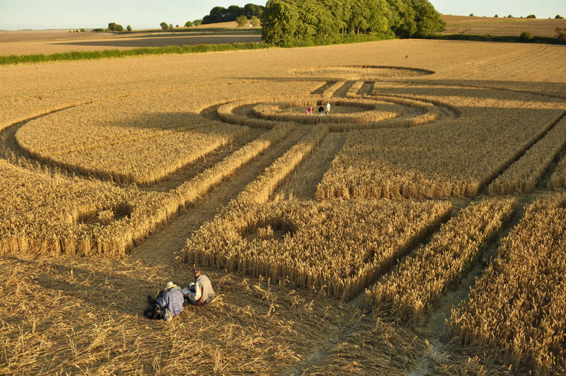 Cooks Plantation, Wiltshire crop circle, aerial photo 27