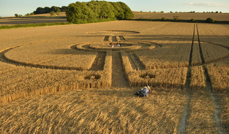 Cooks Plantation, Wiltshire crop circle, aerial photo 28