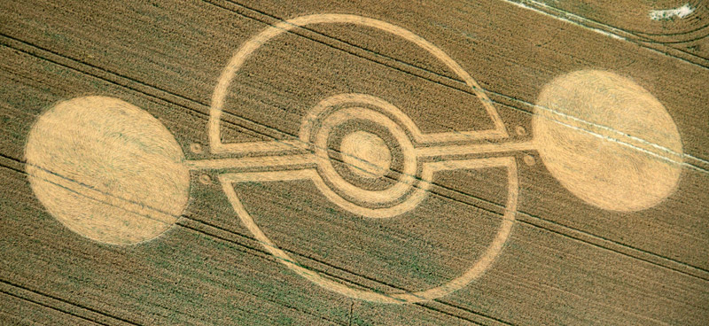 Cooks Plantation, Wiltshire crop circle, aerial photo 2