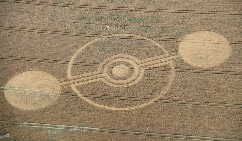 Cooks Plantation, Wiltshire crop circle, aerial photo 9
