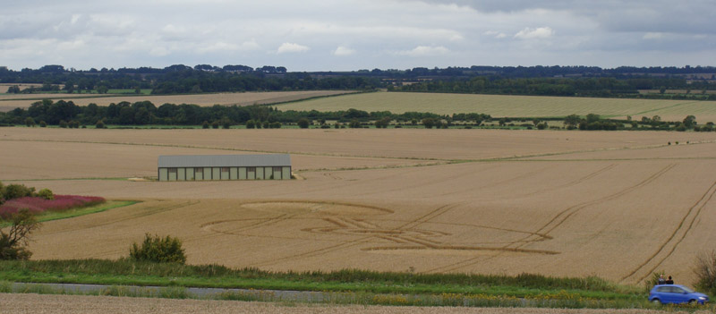 Cooks Plantation, Wiltshire crop circle, aerial photo 30