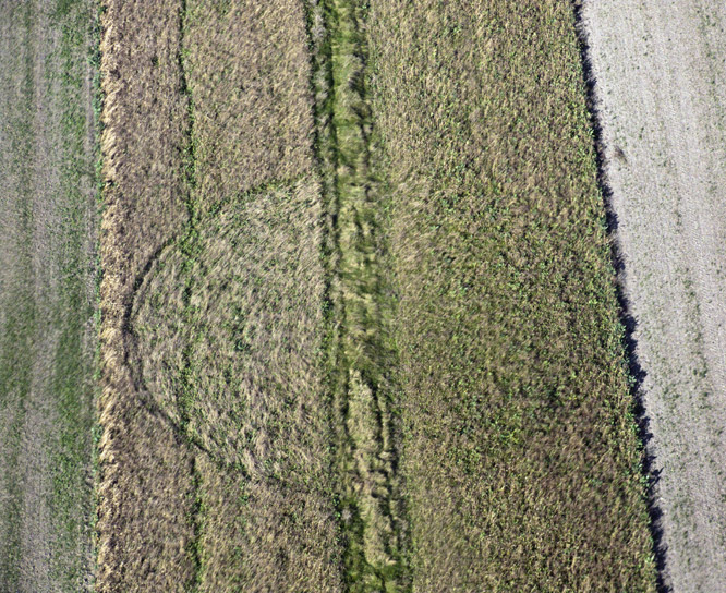 East Field (2), Wiltshire crop circle, aerial photo 4