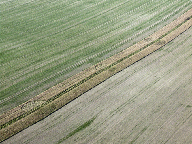 East Field (2), Wiltshire crop circle, aerial photo 7