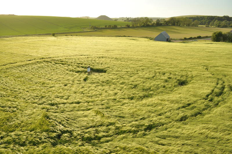 East Kennett, Wiltshire crop circle, aerial photo 31