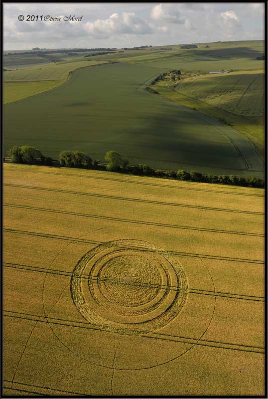 East Kennett, Wiltshire crop circle, aerial photo 4