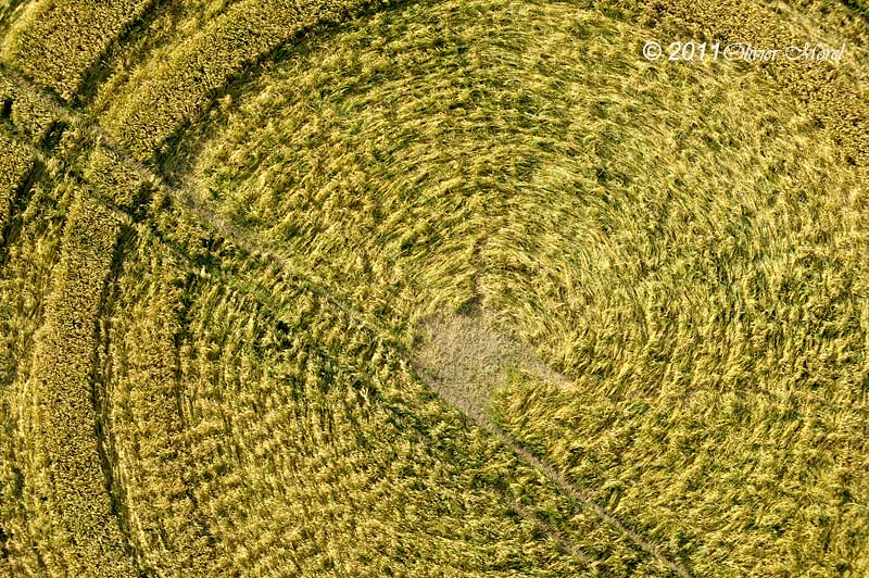 East Kennett, Wiltshire crop circle, aerial photo 2