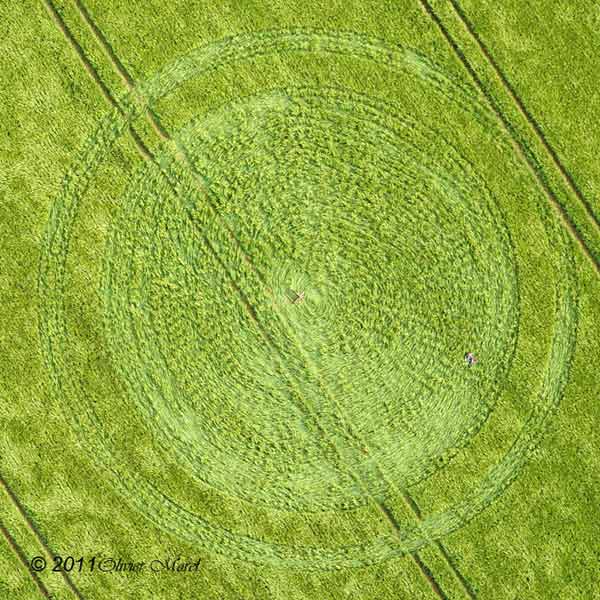East Kennett, Wiltshire crop circle, aerial photo 8