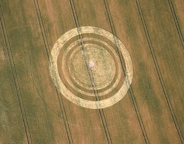 East Kennett, Wiltshire crop circle, aerial photo 6