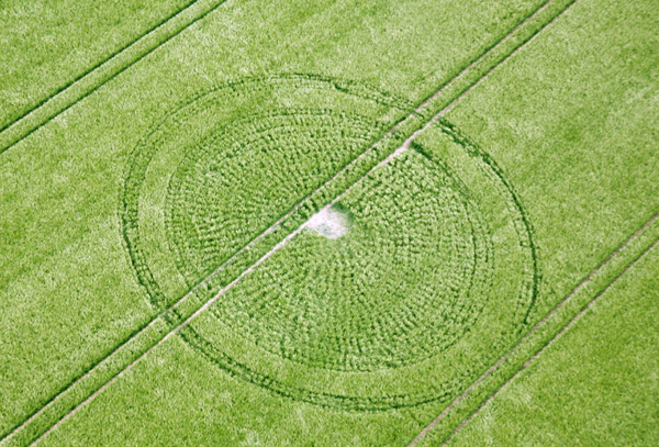 East Kennett, Wiltshire crop circle, aerial photo 13