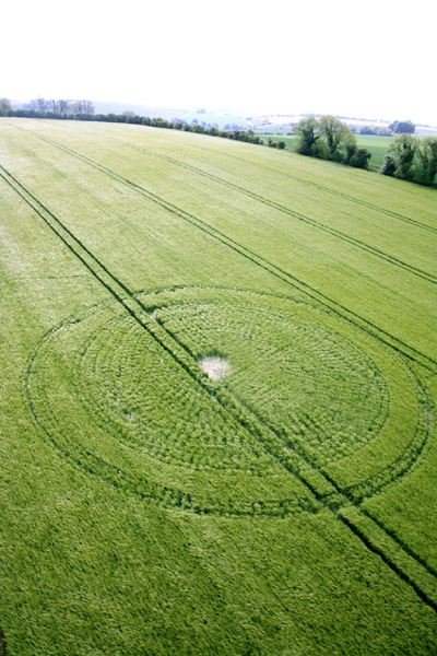 East Kennett, Wiltshire crop circle, aerial photo 14