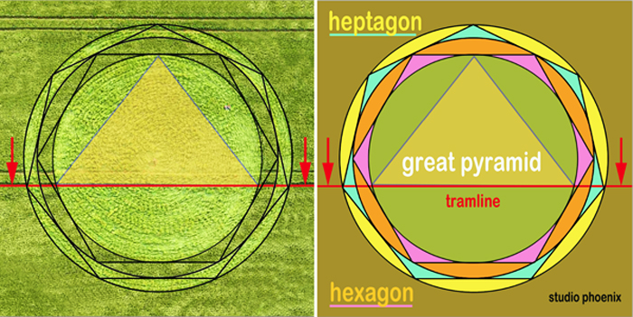 East Kennett, Wiltshire crop circle, aerial photo 19