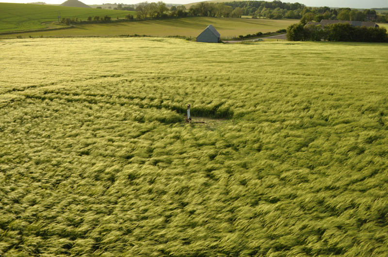 East Kennett, Wiltshire crop circle, aerial photo 30
