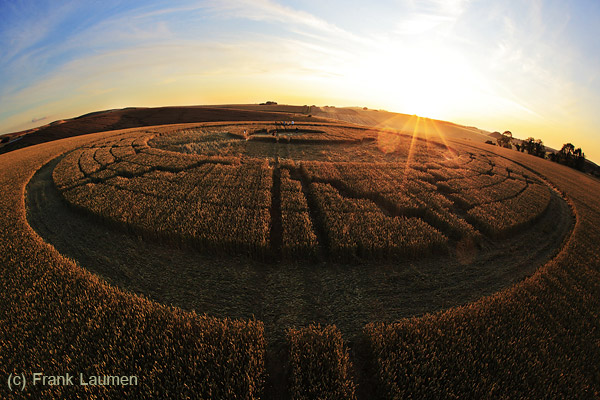 East Kennett (2), Wiltshire crop circle, aerial photo 41
