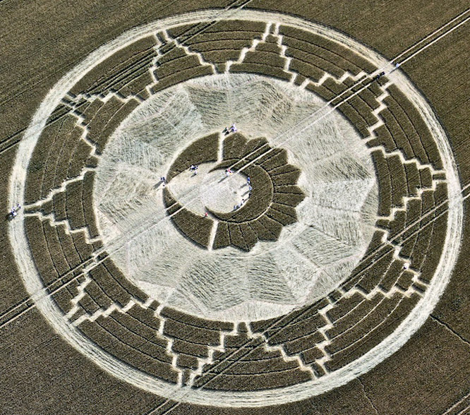 East Kennett (2), Wiltshire crop circle, aerial photo 7