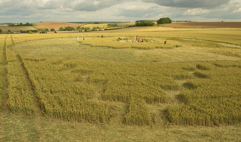 East Kennett (2), Wiltshire crop circle, aerial photo 37