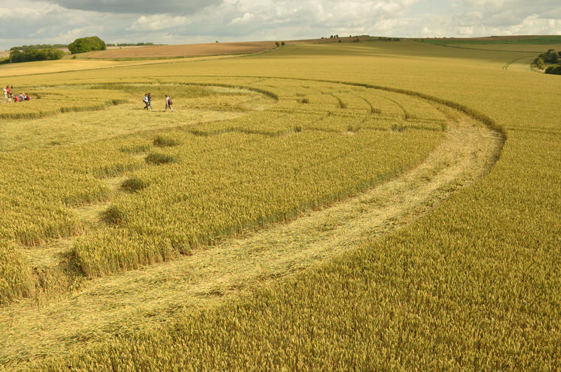East Kennett (2), Wiltshire crop circle, aerial photo 38
