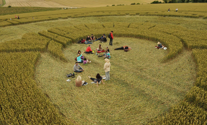East Kennett (2), Wiltshire crop circle, aerial photo 40