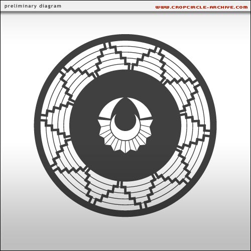 East Kennett (2), Wiltshire crop circle, aerial photo 29