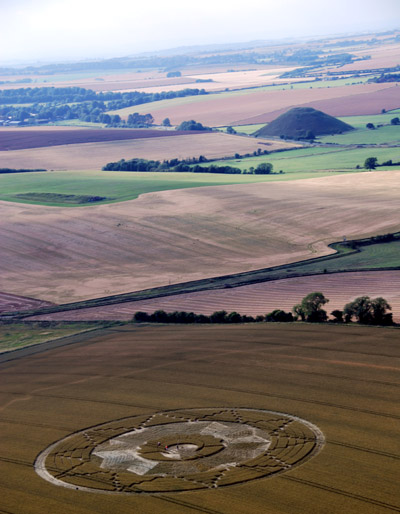 East Kennett (2), Wiltshire crop circle, aerial photo 5