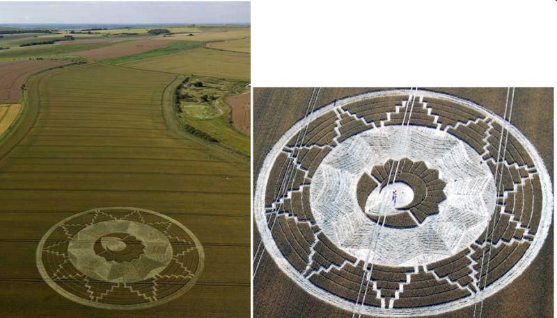 East Kennett (2), Wiltshire crop circle, aerial photo 10