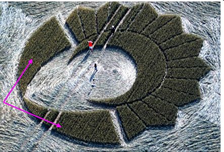 East Kennett (2), Wiltshire crop circle, aerial photo 21