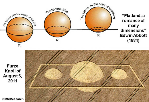 Furze Knoll, Wiltshire crop circle, aerial photo 14