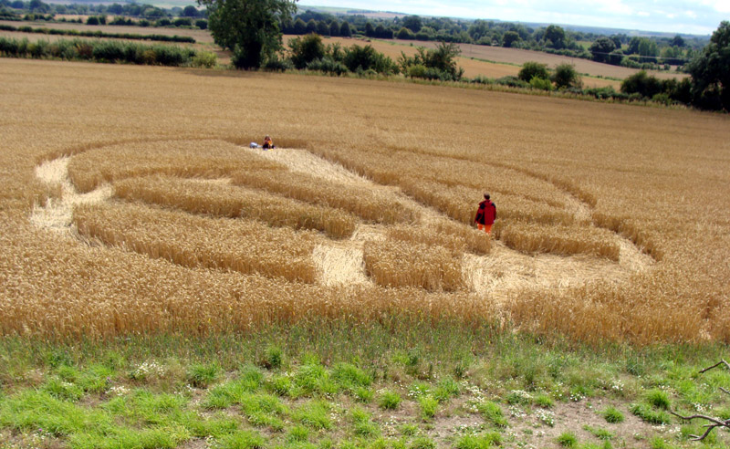 Giants Grave, Wiltshire crop circle, aerial photo 10