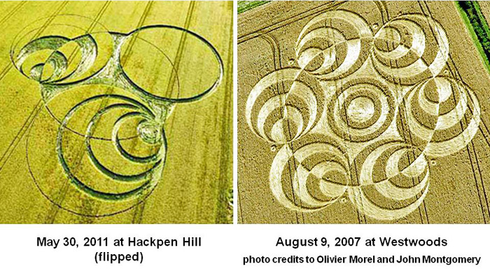 Hackpen Hill, Wiltshire crop circle, aerial photo 29