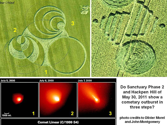 Hackpen Hill, Wiltshire crop circle, aerial photo 30