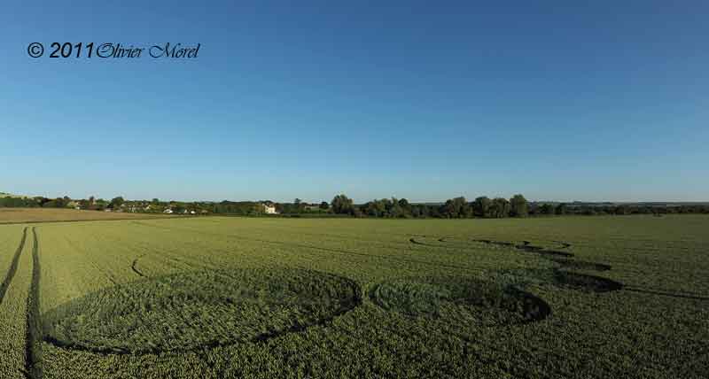 Honeystreet, Wiltshire crop circle, aerial photo 29