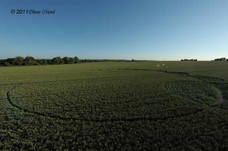 Honeystreet, Wiltshire crop circle, aerial photo 30