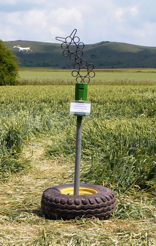 Honeystreet, Wiltshire crop circle, aerial photo 14