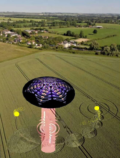 Honeystreet, Wiltshire crop circle, aerial photo 19