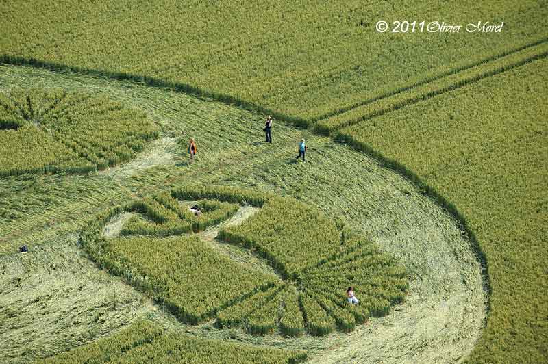 Honeystreet (2), Wiltshire crop circle, aerial photo 20