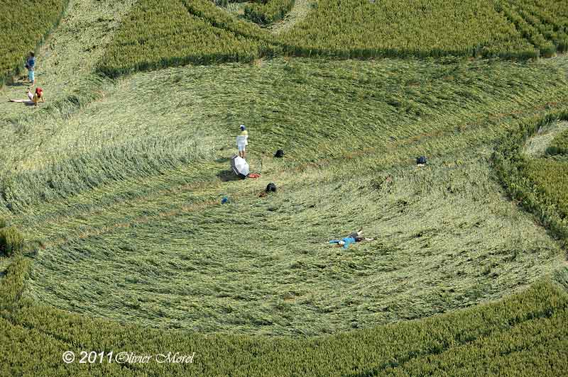 Honeystreet (2), Wiltshire crop circle, aerial photo 31