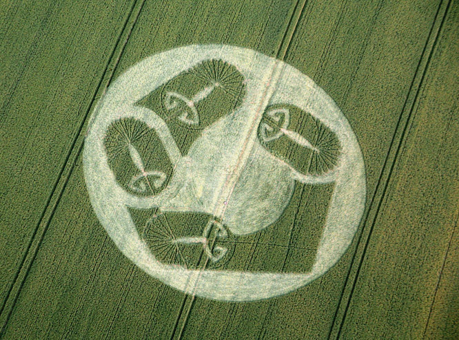 Honeystreet (2), Wiltshire crop circle, aerial photo 17