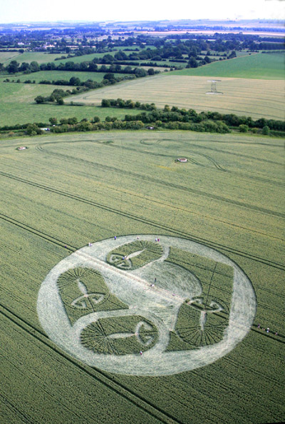 Honeystreet (2), Wiltshire crop circle, aerial photo 18