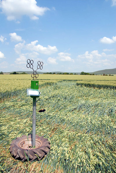Honeystreet (2), Wiltshire crop circle, aerial photo 37